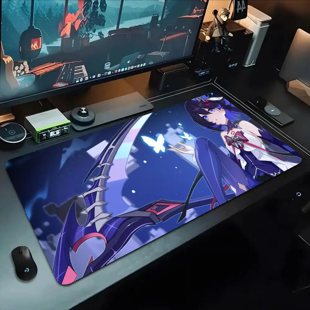 

seele honkai Mouse Pad 500X1000 mm Large Gaming Mousepad Gamer XL Rubber Otaku Keyboard Pad Laptop Desk Mat