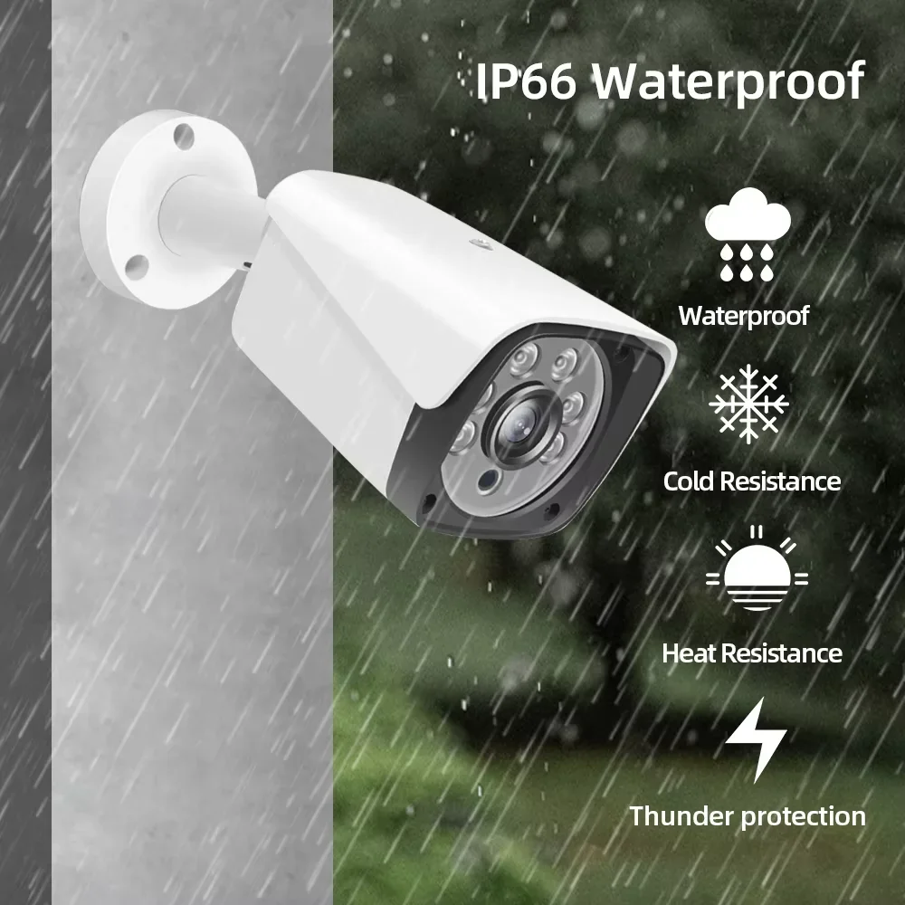 HD 4K 8MP AHD カメラシステムセット IR ナイトビジョン H.265 人体検出 CCTV 8CH 6 で 1AHD DVR ビデオ監視 Xmeye システム