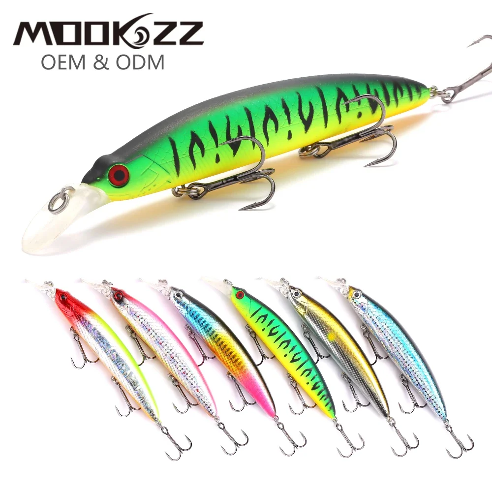 

Floating 110CM 18G MOOKZZ 2023 New Arrival Hot Sale Minnow Hard Fishing Lure Bait Hot Fishing Tackle Artificial Lures Bait