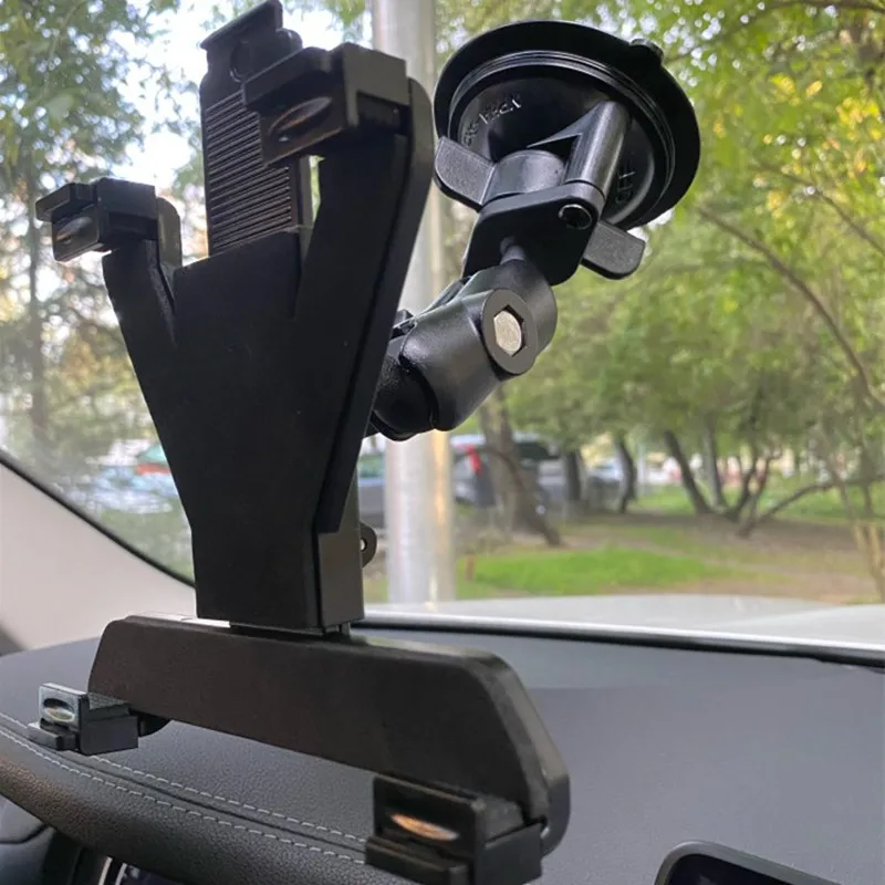 Car Windshield Twist Lock Suction Cup Mount and Wall Mount+Double Socket Arm+tablet cradle holder & 1 inch ball