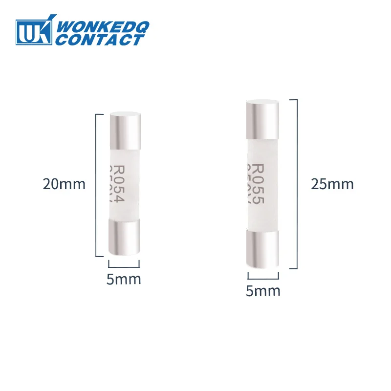 100 Stück 5x25 5x20 mm Schnellschmelzende Keramikrohr-Sicherungen 0,5A 1A 2A 3A 4A 5A 6A 8A 10A DIN-Schienen-Klemmenblock Mini-Testsicherungen 5*25 5*20 – Detail 10