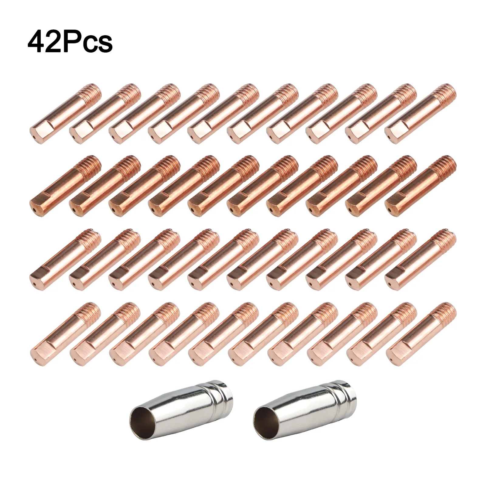 

Welding Tips For MIG Torch 15AK Torch Nozzles 1.0mm Copper Contact Tips 42PCS Contact Tips High Performance Welding