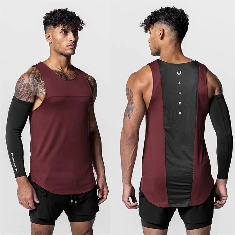 Summer men's vest gym clothing man Quick Drying tank tops Indoor fitness basketball vest Breathable men's clothing vest for man