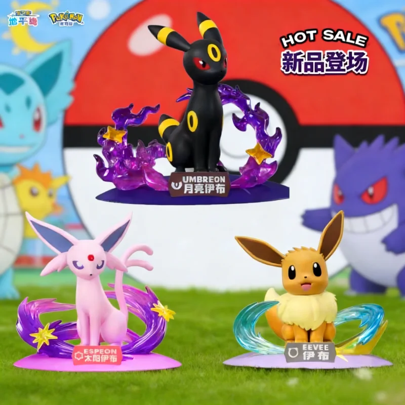 

Official Pokemon New Collectible Anime Figure Espeon Eevee Umbreon Sylveon Leafeon Glaceon Desktop Decoration Toy For Collectors