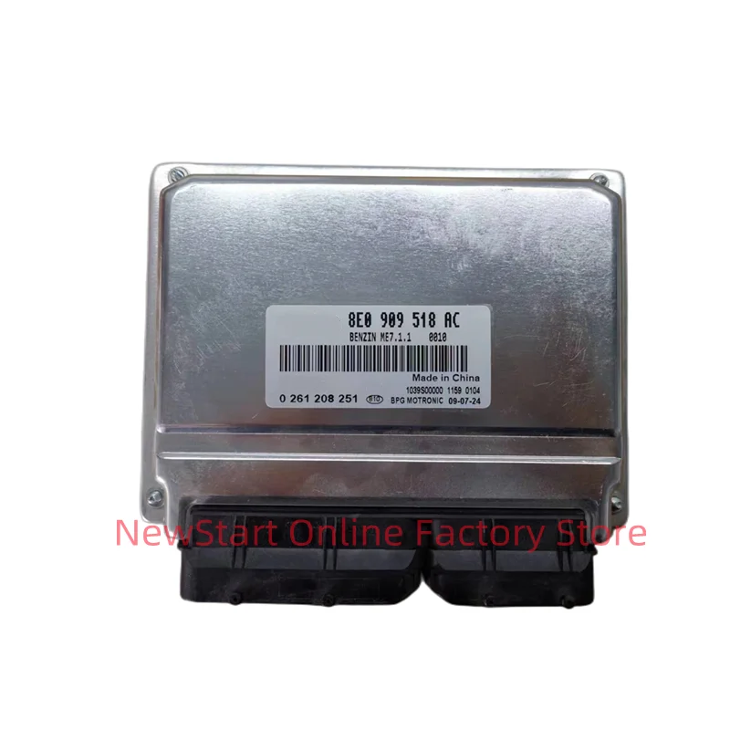 

8E0909518AC New ECU Original Car Engine Computer Board Electronic Control Unit Fit For Aud-ME7.1.1