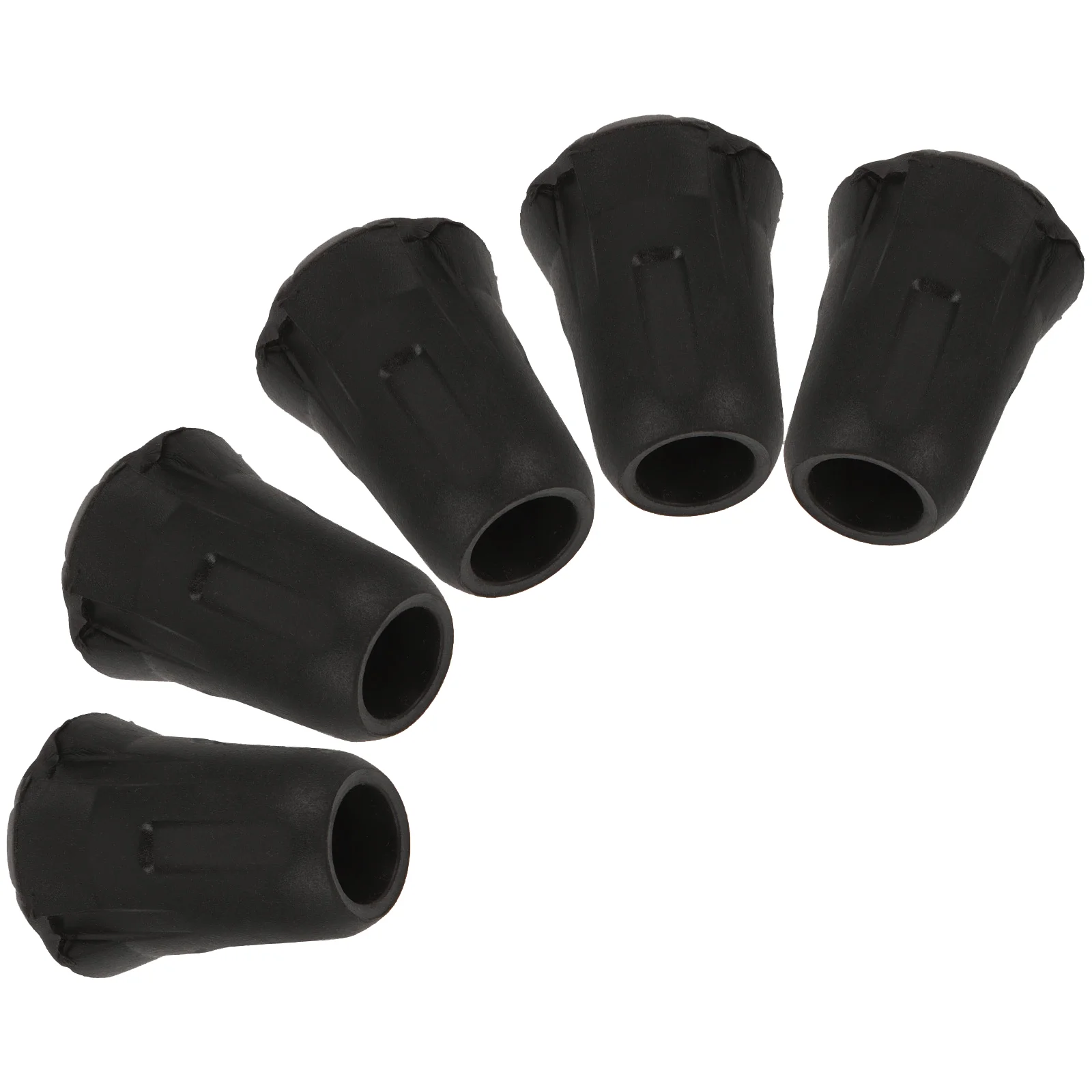 5 Pcs Universal Pole Tip Protective Cover Non-slip Crutch Feet Walking Stick Toes Tips Cane Replacement Plastic