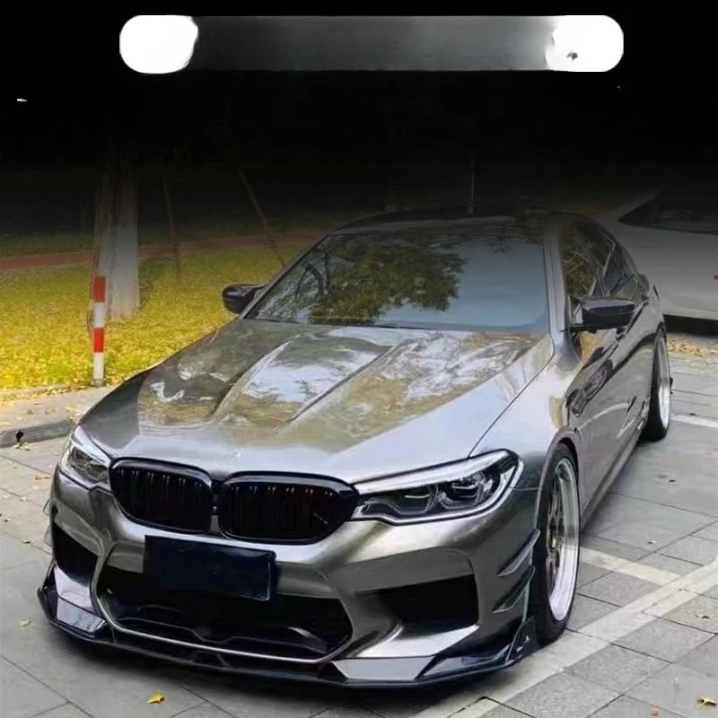 

Подходит для 18-23 F90 BMW M5, модифицированный маленький объемный передний нож из углеродного волокна, средняя губа, боковая юбка, задняя губа, хвост, воздушный нож