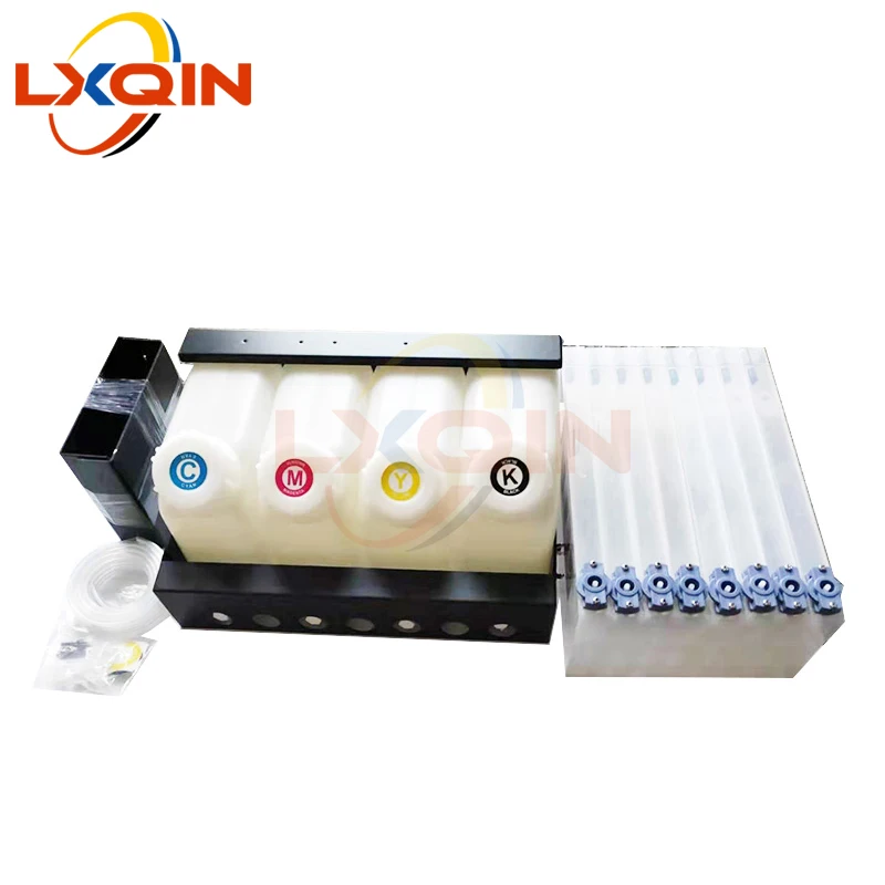 

LXQIN ink system 1 set bulk for Roland Mimaki Mutoh ciss ink supply system 4 tanks+8 ink cartridge