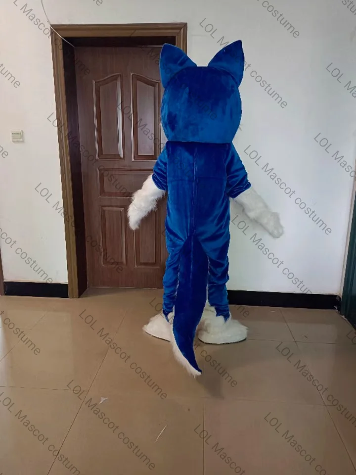 Robe de fête en fourrure de loup en peluche, tenue de carnaval, costume de mascotte d'halloween, livraison gratuite, nouvelle collection, offre spéciale