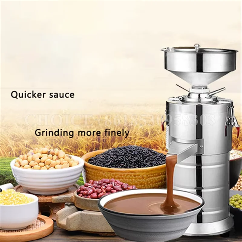 Commercial Electric Peanut Butter Maker Automatic Walnuts Sesame Colloid Mill Making Pulping Machine Almond Nuts Grinder