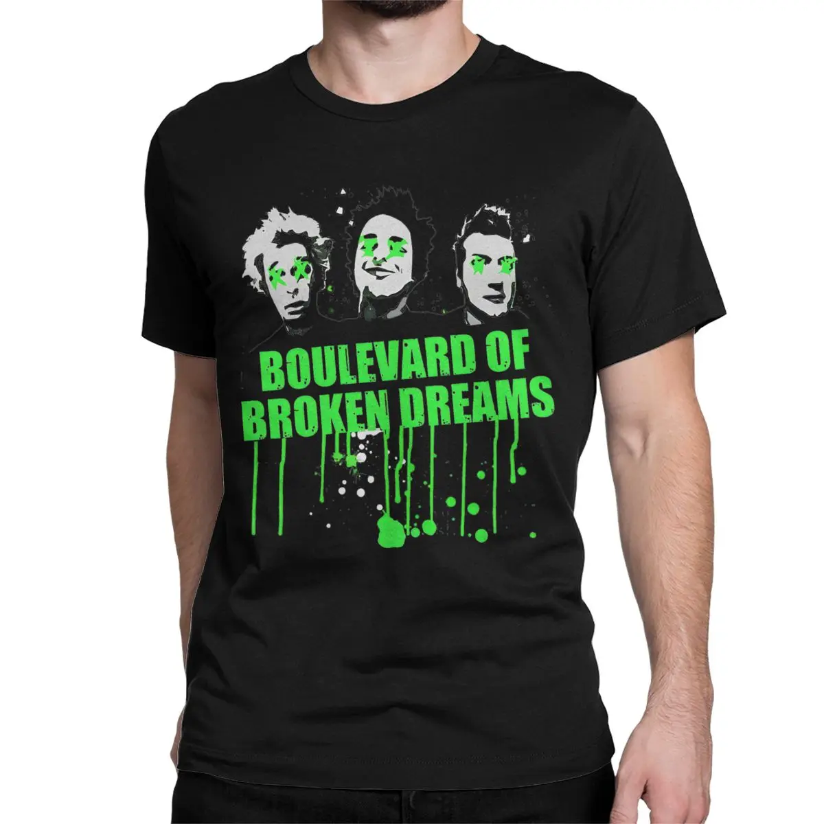 Boulevard Of Broken Dreams Green Day T-Shirts Men Women Dookie Saviors Pure Cotton Tees Short Sleeve T Shirts Plus Size Tops