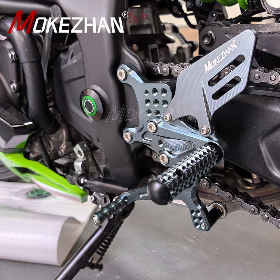 

Motorcycle CNC Racing Rearset Adjustable Foot Rest For Kawasaki Ninja ZX-4RR ZX-4R ZX4R ZX4RR ZX-25RR 2023 2024+ Footrest