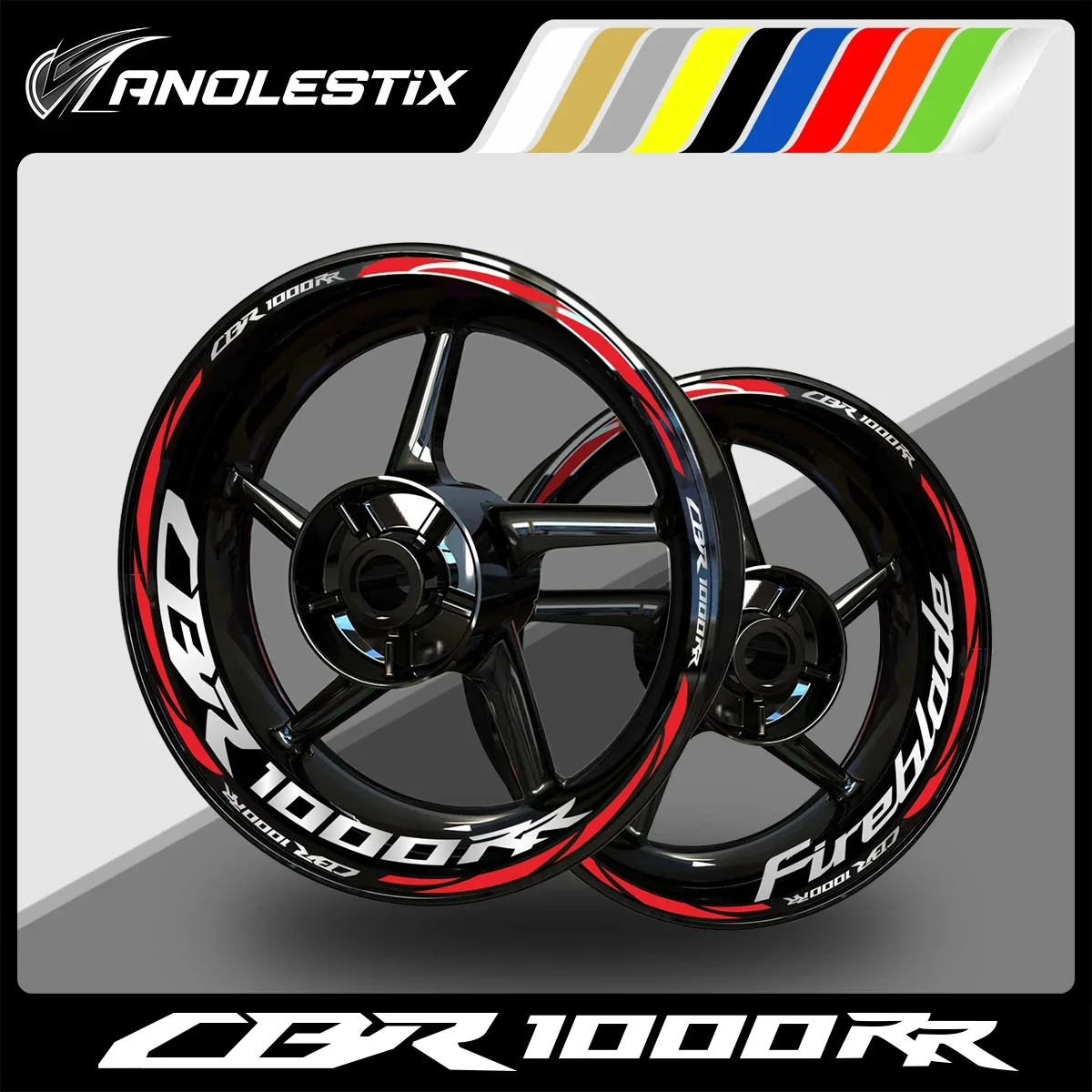 

AnoleStix Reflective Motorcycle Wheel Sticker Hub Decal Rim Stripe Tape For Honda CBR 1000RR 2024 2023 2022 2021 2020 2019 2018