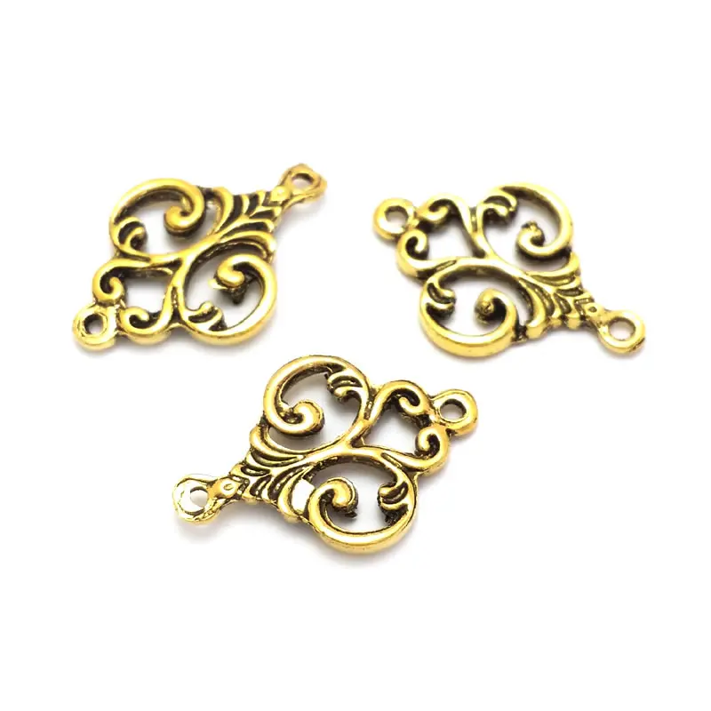 50PCS Antique Bronze Zinc Alloy Modeling Connect Charms High Quality Diy Jewelry Making Supplies Necklace Earrings Accessories