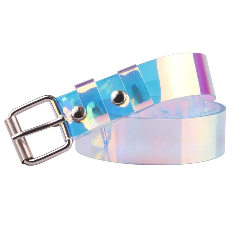 Ceinture pour Femme Classique, Simple et Polyvalente, pour Robe en Jean, Colorée, Transparente, à la Mode