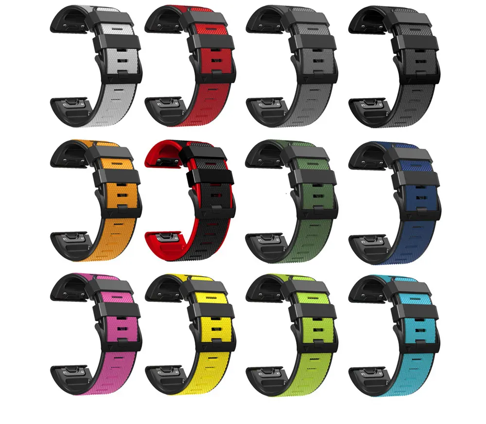 Correa For Garmin MARQ Athlete Adventurer Golfer Captain Aviator Epix Gen 2 Strap Quickfit 22mm 26mm Silicone Watchband Bracelet