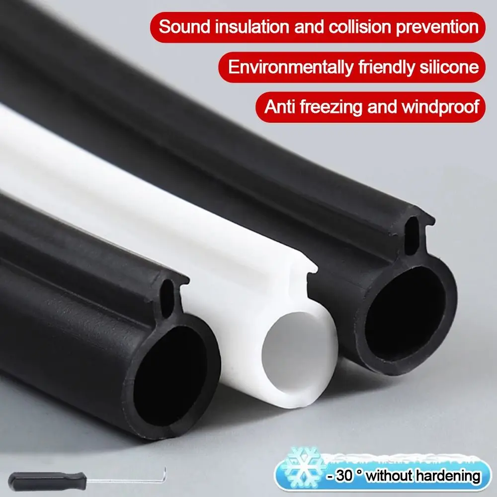 

New O-Shaped Sealing Strip Rubber White Black Doors Insulation Tape Weather Stripping