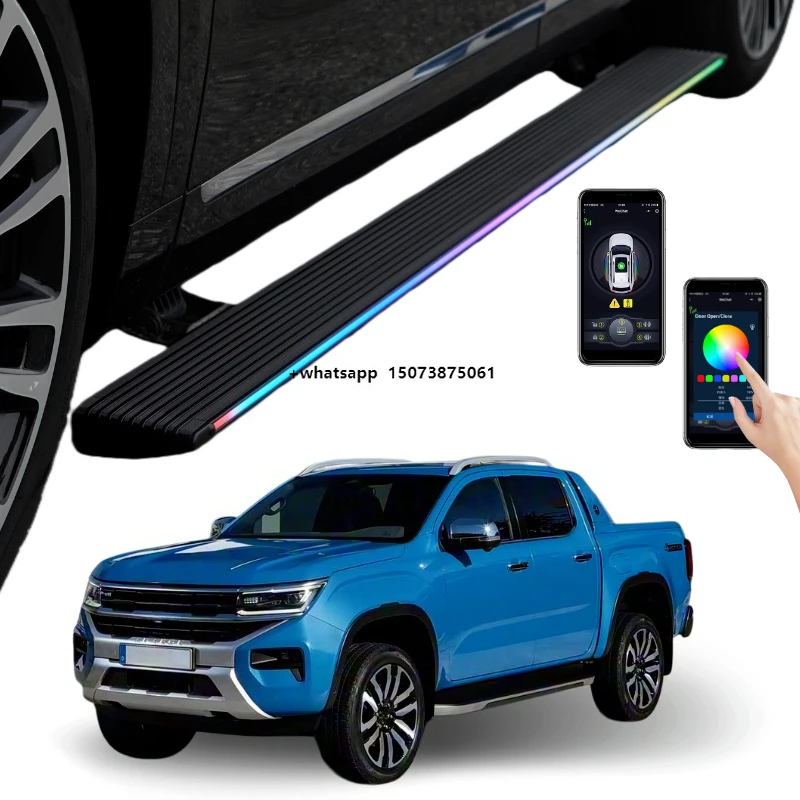Heavy Duty Retractable Power Steps Electric Running Board for Amarok Aluminum Alloy Side Step