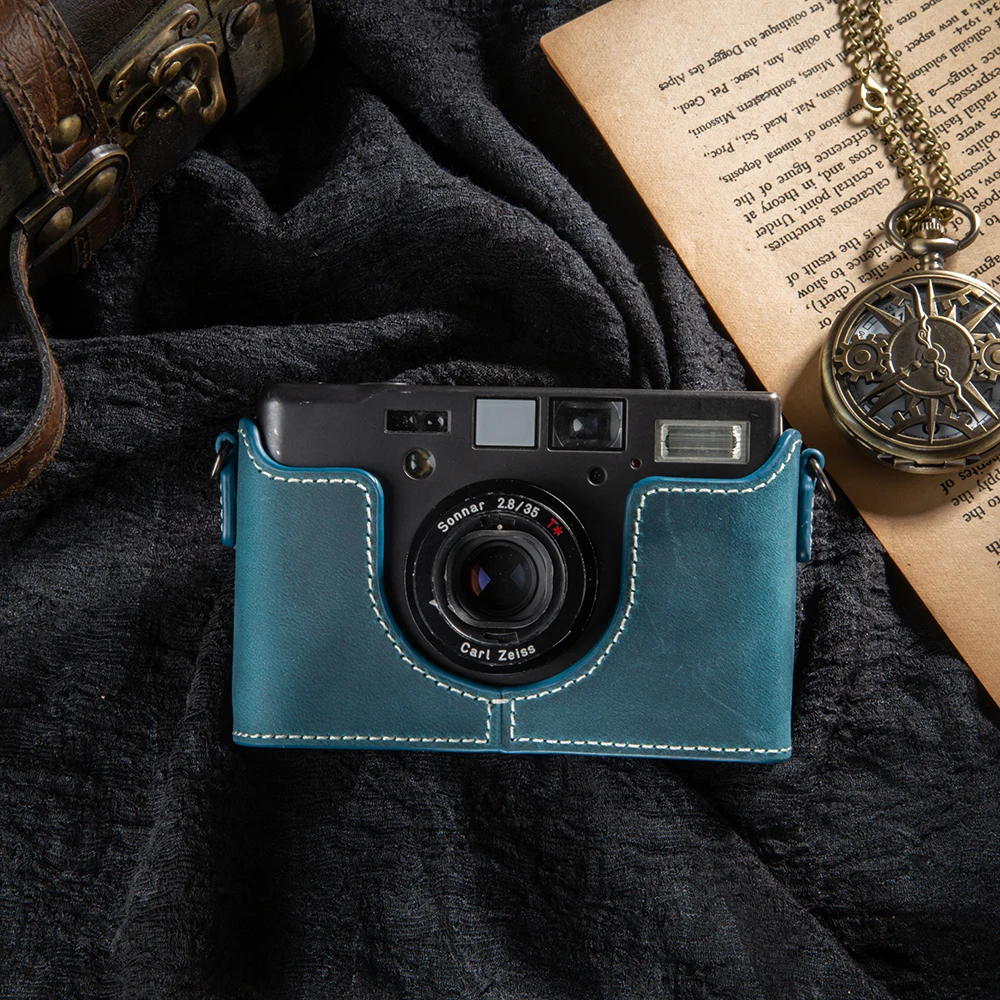 

T3 Retro Handmade Camera Bag G1 Genuine Leather Half Case For Contax G1 T3 Case G1Case Box Cover Photography Accessories