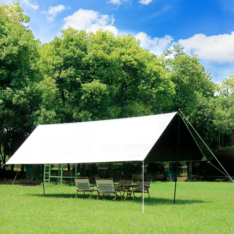 2026 Oxford Four-Season Waterproof UV-Resistant Camping Tarp Outdoor Sunshade Lightweight Portable Folding Tentpromote sales