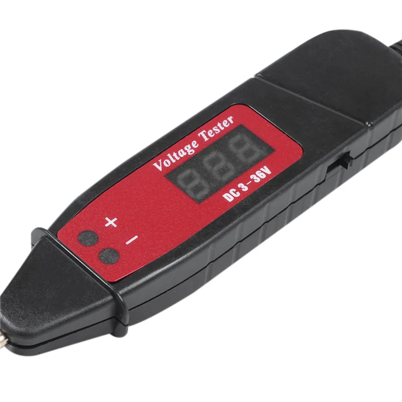 

4X Universal 5-36V Car Digital Lcd Voltage Test Pen Professional Car Tester Pencil Detector With Led Light Car Tool