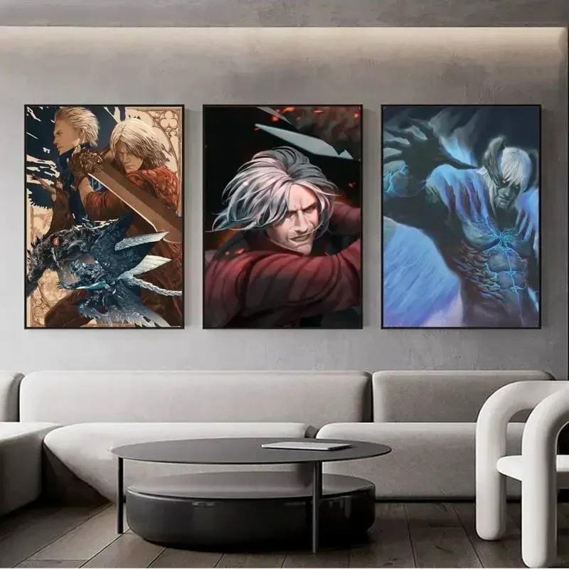 D-Devil M-May Cry 5 POSTER Prints Wall Painting Bedroom Living Room Wall Bar Restaurant Sticker Big