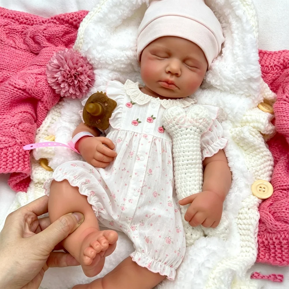 50cm Visible Veins Loulou Silicone Reborn Doll Fine Realistic Details Soft Full Body Calming Doll for Dementia Care and Memory Support view 3