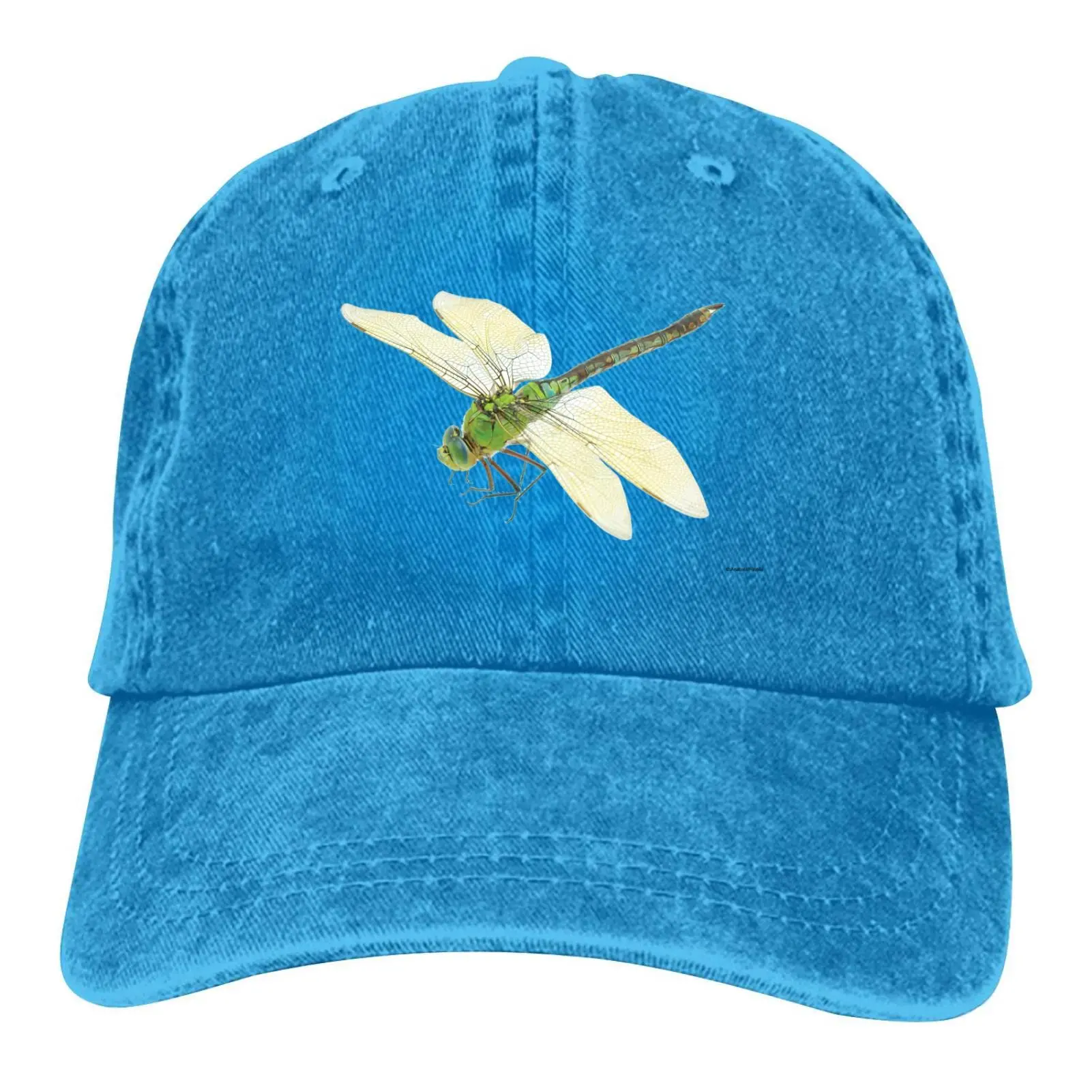 

Big Dragonfly Baseball Cap Vintage Adjustable Washed Hats Twill Plain Cowboy Hats Denim Dad Hat for Men Women Boy Girl