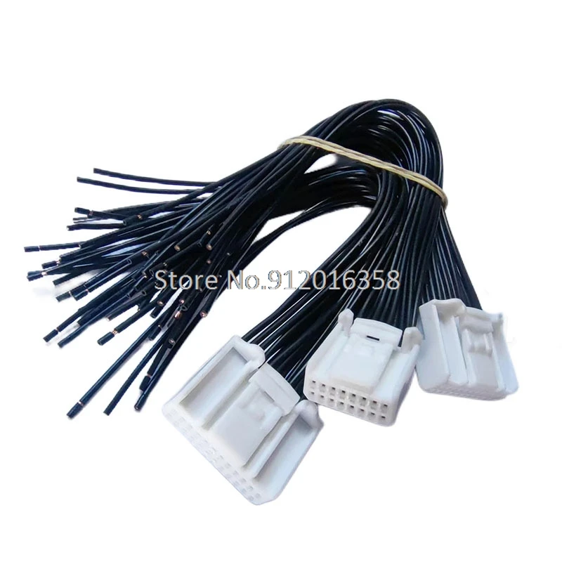 20CM 8/12/16/24/32/40 Pin AVSS Extension female male 0.7MM 1318386-1 1376103-1 1318917-1 1674312-1 1318389-1 For Nissan Tiida 