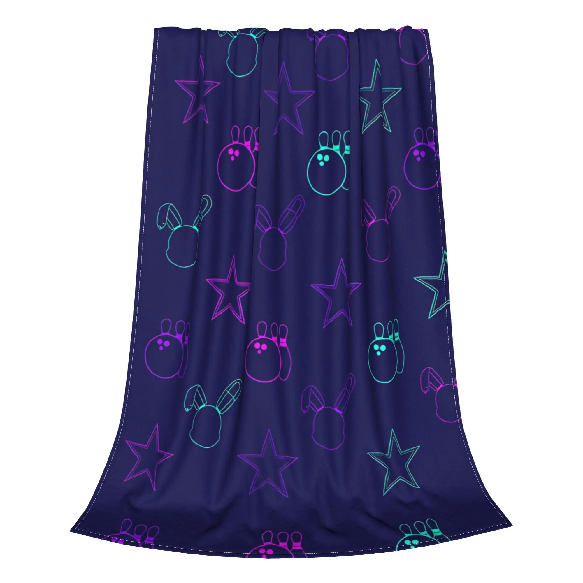 1PC Home Cute Room Decor Glamrock Bonnie Pattern Blanket Throw Blanket F-FNAFS Novelty Warm Blanket All Season