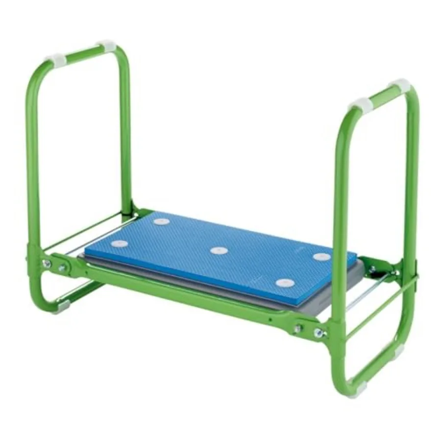 

Folding Seat and Kneeler for outdoor use lightweight aluminum alloy black compact foldable design with non-slip surface