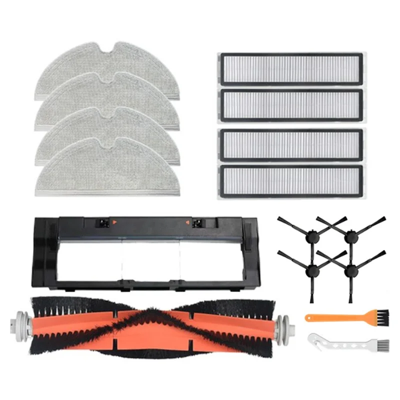 

BOFO 16 PCS Main Side Brush HEPA Filter Mop Cloth As Shown Accessories Kit For Dreame Bot D9 MAX / L10 Pro Robot Vacuum Cleaner