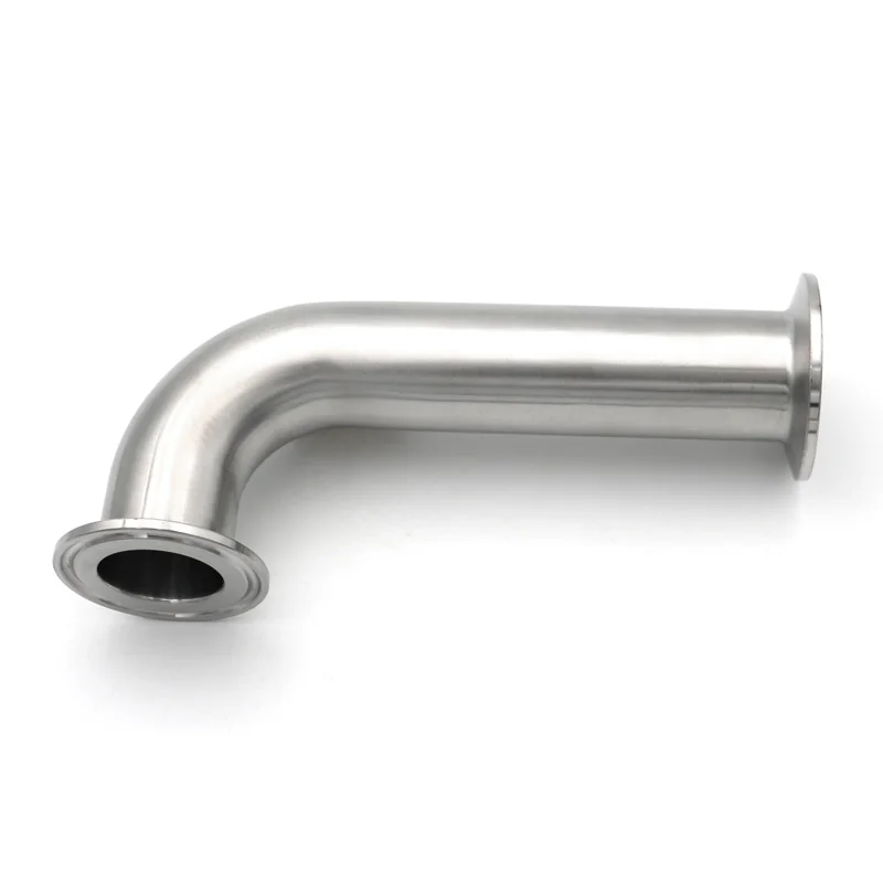 90 Degree Elbow Tri Clamp Long Extension 304/316L Stainless Steel 25 38 32 51mm Tube Sanitary 1\