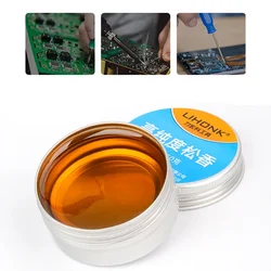 Alta pureza Solid Rosin Solder Paste Flux Paste, Material de solda estanho, Solda durável para reparo de solda, 30g, 50g, 100g