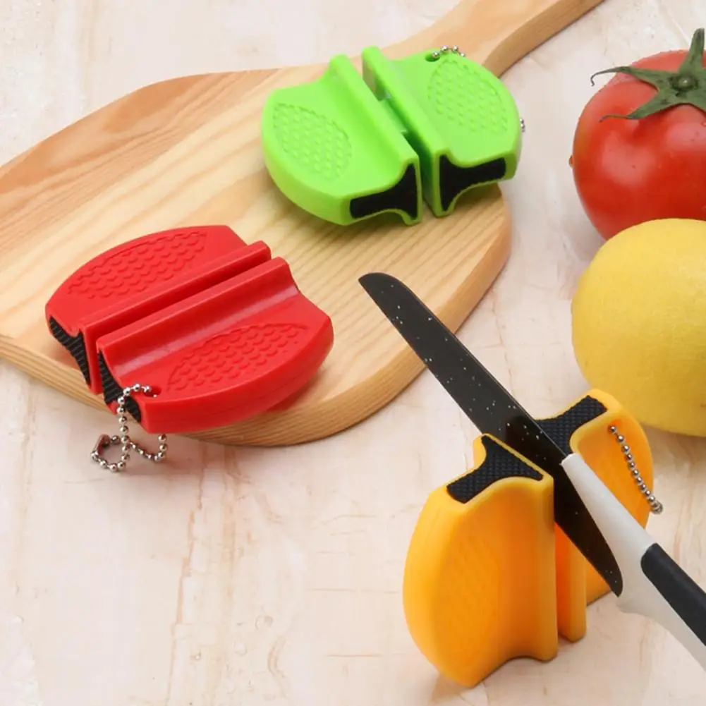 Double Sided Wear-resistant Speed Grinding Fruit Cutter Sharpening Tool Manual Sharpener Household Supplies