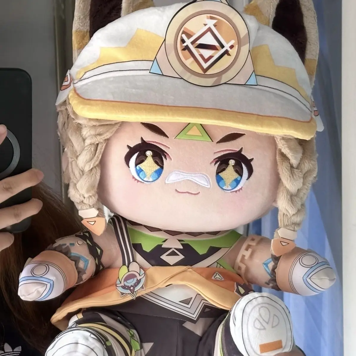 

New Anime Genshin Impact Kachina Cosplay 40CM Cute Plush Cotton Plushie Stuffed Pillow Birthday Gifts Girls