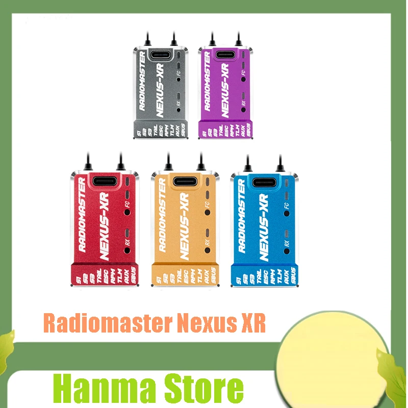 

Radiomaster Nexus XR Helicopter gyroscope with built-in 2.4GHz ExpressLRS receiver CNC aluminum alloy shell Built in black box