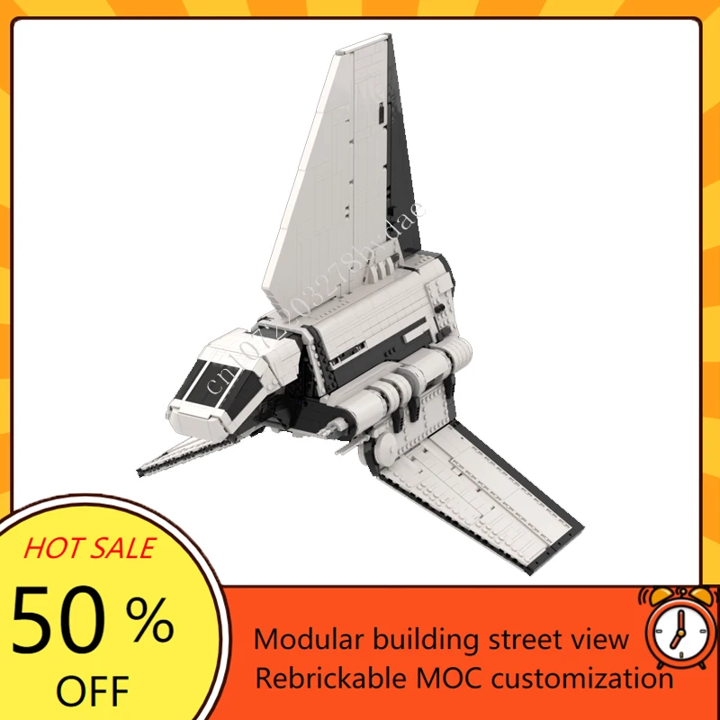 

2724 шт. ISB челночный вариант UCS Space War Military MOC SpaceShip Battle Model Пользовательская головоломка Архитектура DIY Сборная модель игрушки