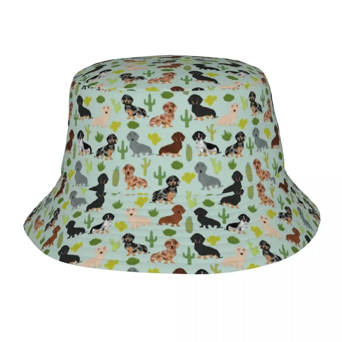 design-exclusivo-doxie-dachshund-cactus-cao-balde-chapeu-das-mulheres-dos-homens-dobravel-ao-ar-livre-animal-pesca-bone-quente-verao-headwear
