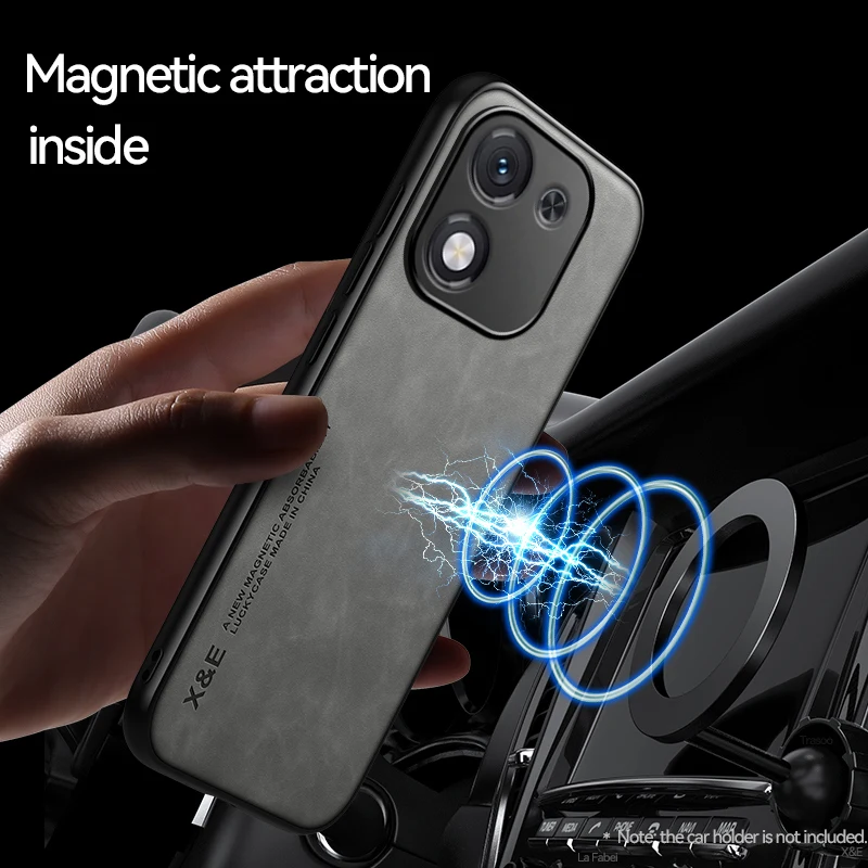 Чехол для Honor X70i, роскошный противоударный защитный чехол, магнитный автомобильный держатель, защита X60 Pro X60 Coque Fundas Capa