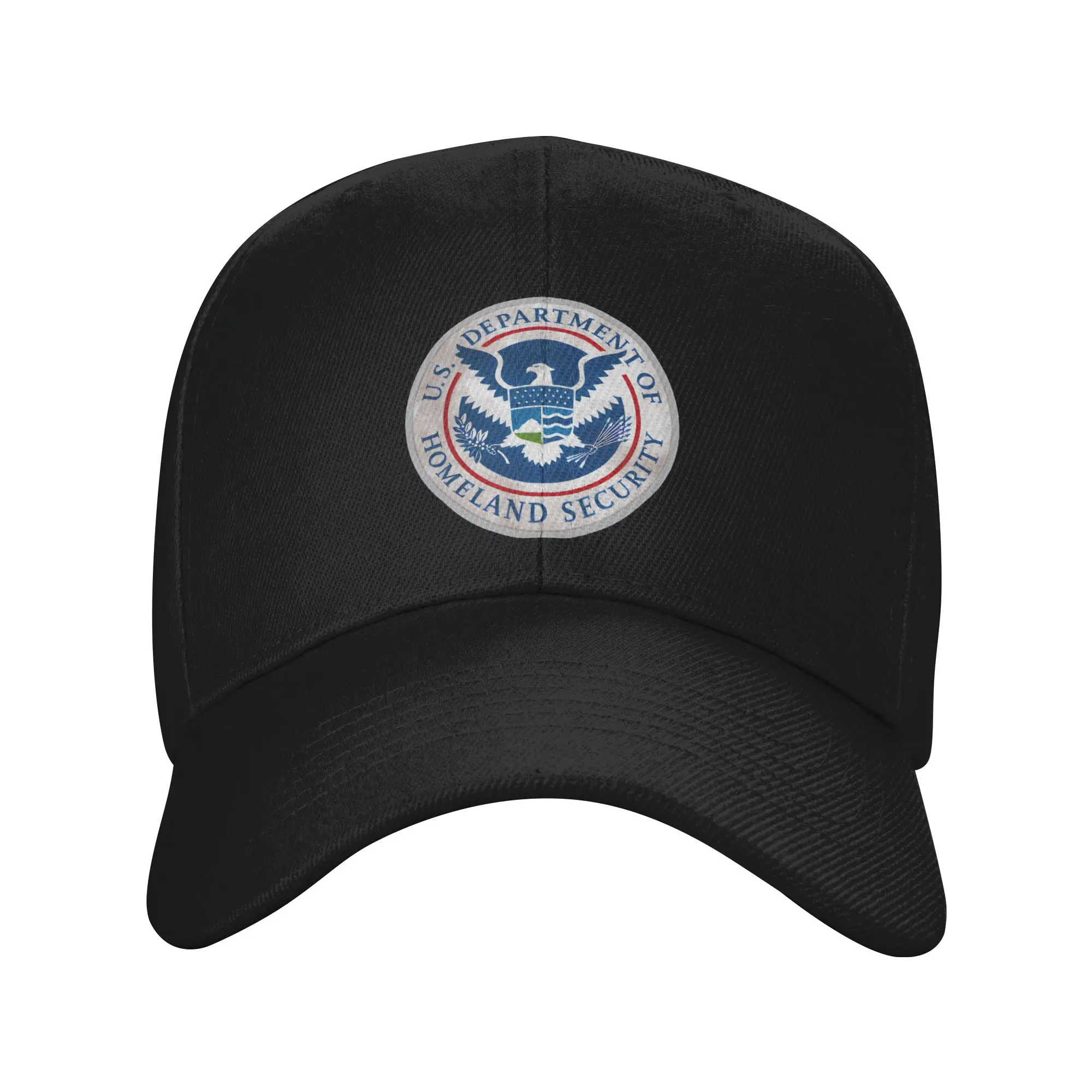 Ice Immigration Logo United States Immigration and Customs Enforcement Sun Baseball Cap  Summer Fitted Trucker Hat For Unisex