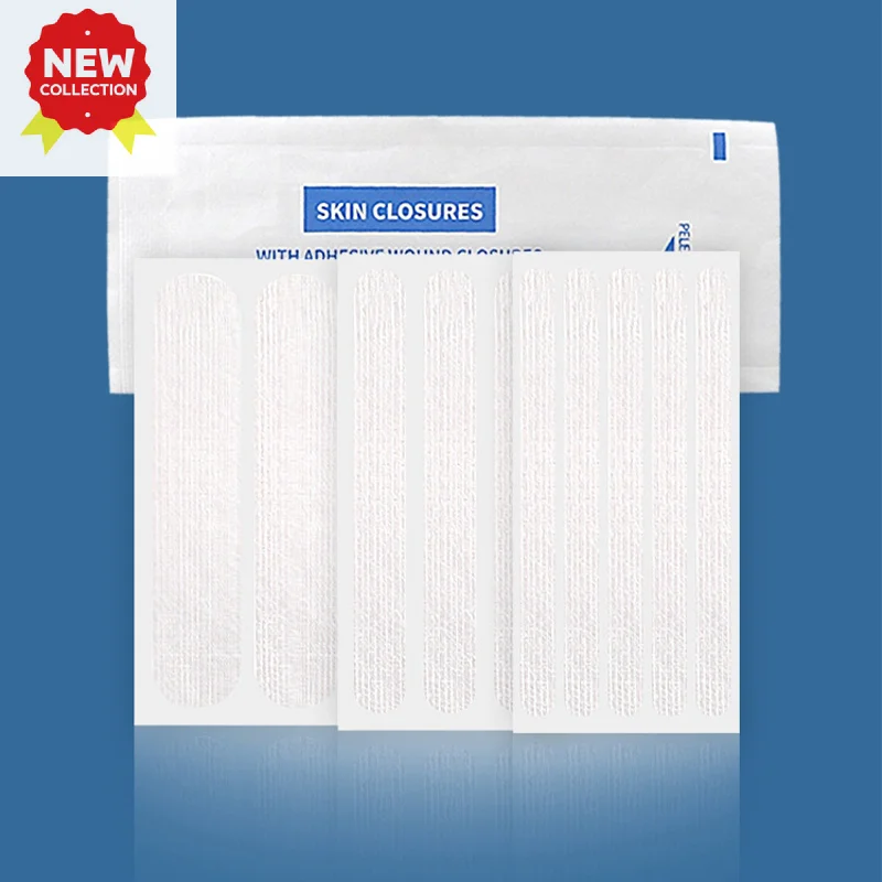 2/3/5 Strip Pita Penutup Luka Perekat Perban Medis Steril Strip Perbaikan Kulit Pertolongan Pertama Pita Bedah Bernapas 10CM