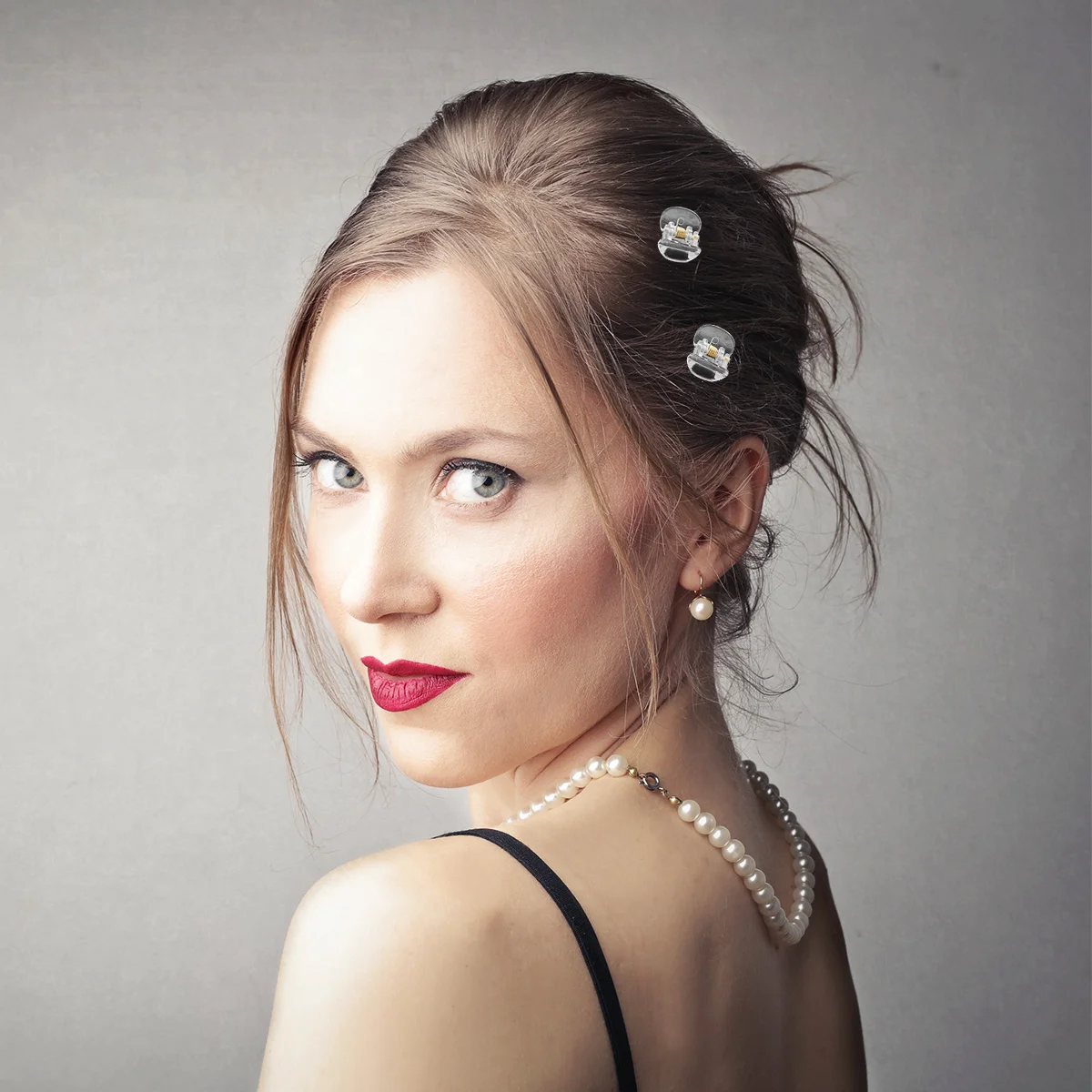 

Pearlescent Mini Claws Hair Clips Durable Plastic Claw Clip Easy to Wear Styling Tools Accessories Small Grip Hair Care