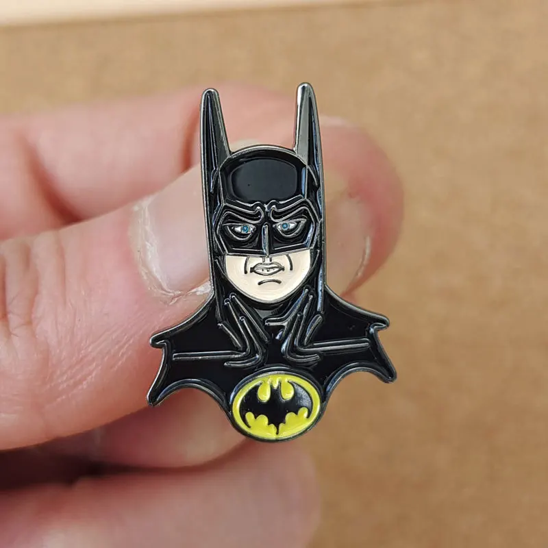 Super Hero Batmans Enamel Pin and Brooch Badges Gifts for Fans Collection