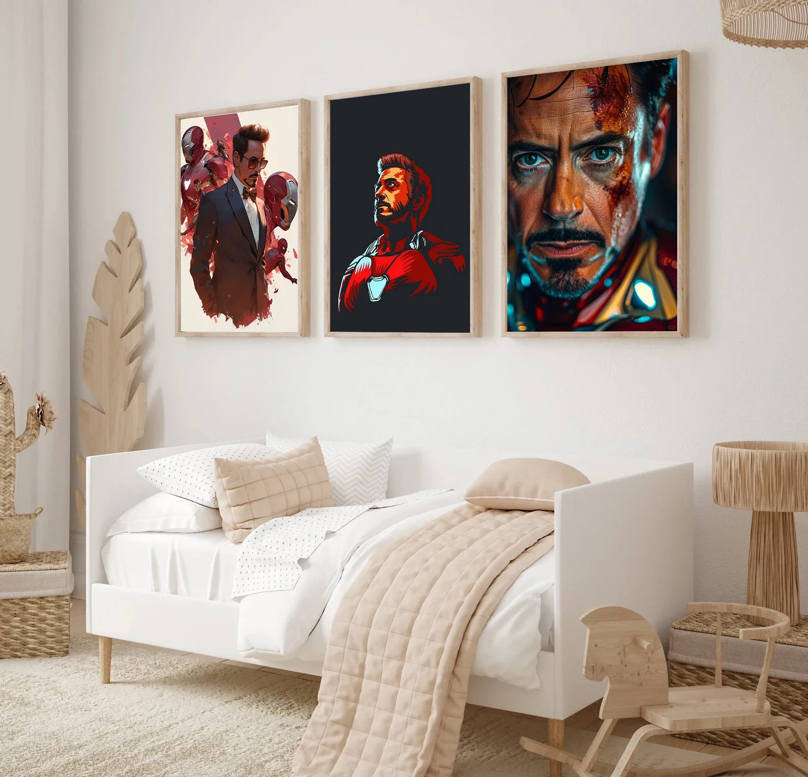 Movie Hero Iron Man Movie Posters Watercolor Paintings Canvas Fashion Pop Prints Wall Art Modern Home Decor Gifts Living Room