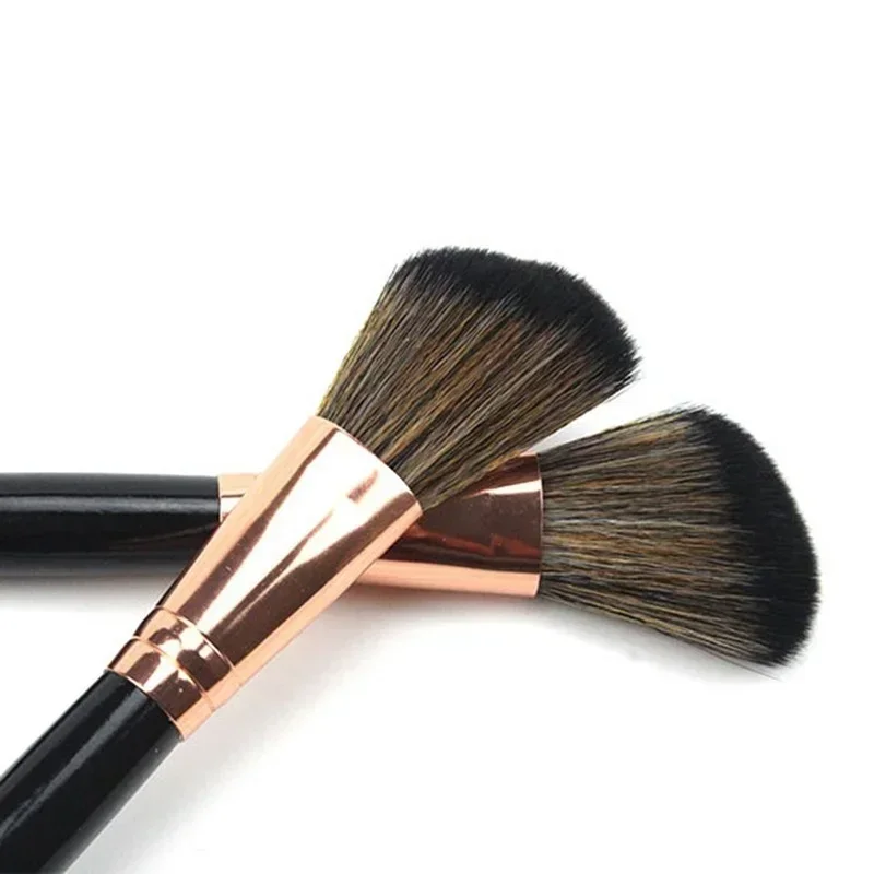 Ferramentas de pincel de maquiagem para contorno de bochecha facial, pó cosmético, base, blush - 1 peça de cabeça oblíqua angular