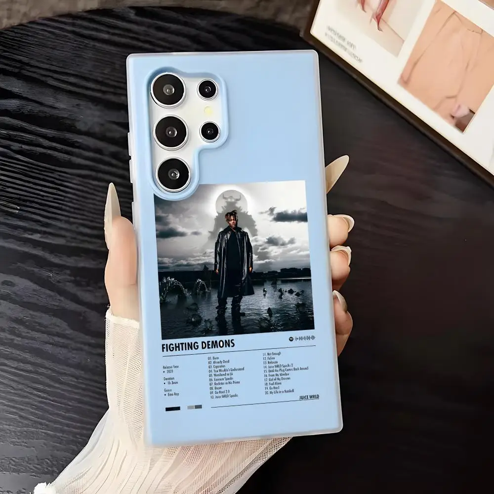 J-Juice WRLD Singer Album Phone Case For Samsung Galaxy S25 S24 S22 S23 Ultra S21 S20 Plus Frosted Jelly Shockproof Soft Cover