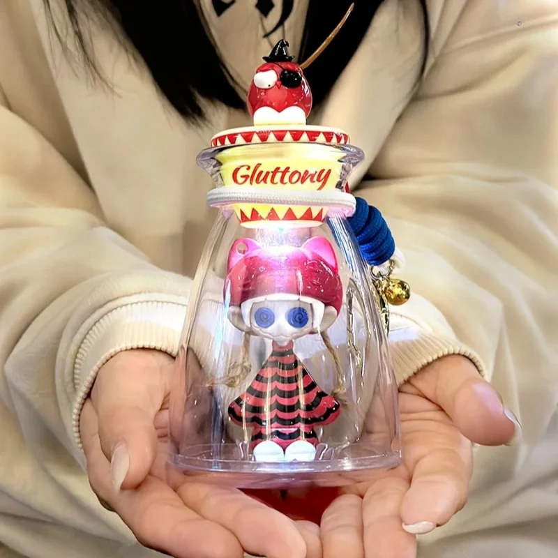 

Bottle Music Blind Box Toy Glow In The Dark Cute Horror Figure Model Gift For Birthday Party Decor Christmas Halloween Gift Toy