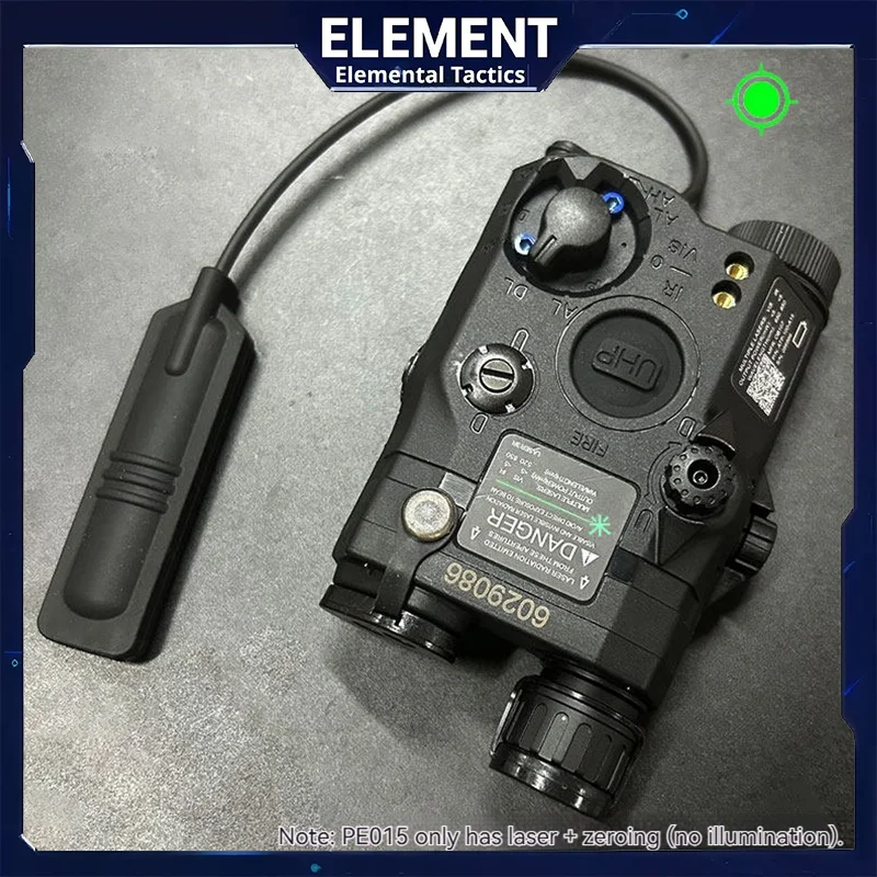 

Тактический комплект батарей Element Tactical PEQ-15 для фонарей M300A M600C с двойным управлением, задний фонарь, красный или зеленый лазерный целеуказатель в коробке
