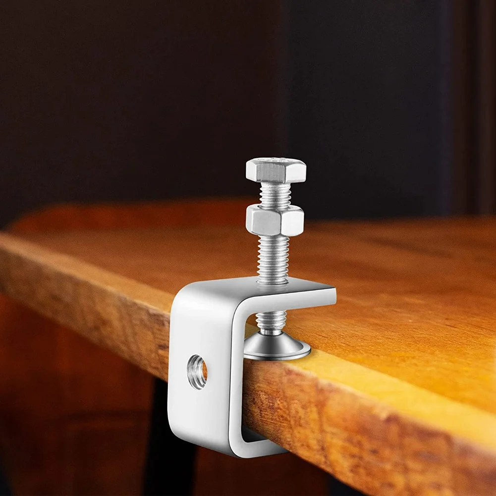 Limited Stock-FF C Clamp Mini Clamp 1 Inch Heavy Duty Metal U Clamps With Stable Wide Jaw Opening For Mounting Metal Working Woo